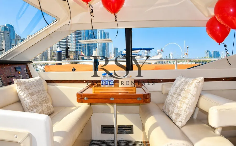 50ft Ferretti yacht rental Dubai Marina - photo 2