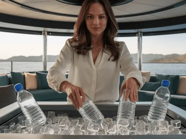 Unlimited soft drinks and water free on a yacht rental in Dubai